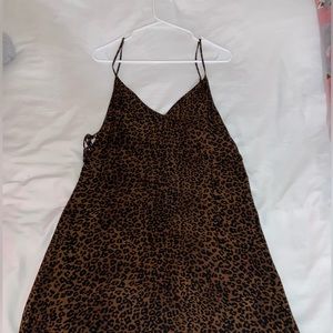 Kendal and Kylie cheetah print dress with small ties on side